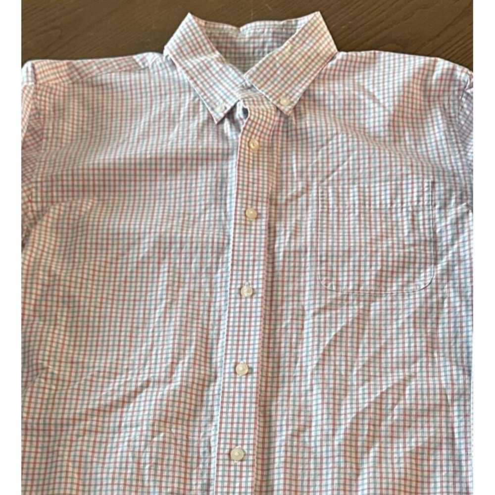 Vineyard Vines Murray Shirt Men's XL‎ Classic Fit Blue Red Plaid Long Sleeve